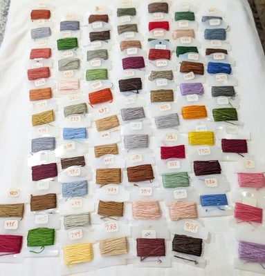 DMC Lot 70+ Dmc floss on bobbins Numbered  - Image 1 of 4