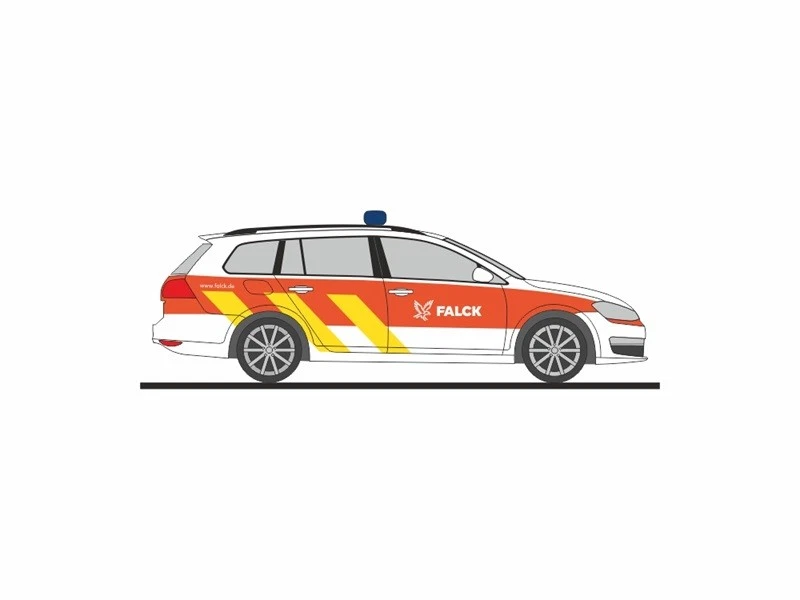 Rietze 53331 - 1/87 Volkswagen Golf 7 Variante Falck Salvataggio Hamburg - Nuovo - Immagine 1 di 1