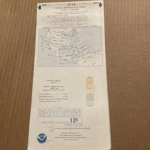 1988 NOAA CF-19 World Aeronautical Chart Maßstab 1:1.000.000 - Bild 1 von 4