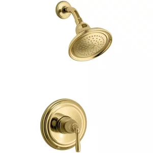KOHLER Devonshire Wall-Mount Shower Valve TRIM Kit Polished Brass Valve No Valve - Picture 1 of 5