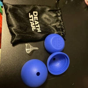 Star Wars DEATH STAR Ice Tray Cube Chocolate Jello Silicone Mold~Set of 2~in bag - Picture 1 of 7