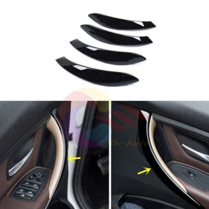 ★4 cubiertas de manija de puerta interior negra brillante para BMW F30 F31 F32 F33 F34 F36 - Imagen 1 de 10