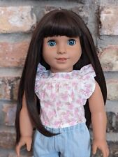 Savannah Custom American Girl Doll OOAK Brown Hair Blue Eyes Marie Grace Mold