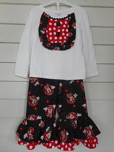 Conjunto de Pantalones con Volantes Hechos a Mano Disney Minnie Mouse Niñas Tallas NUEVOS - Imagen 1 de 4