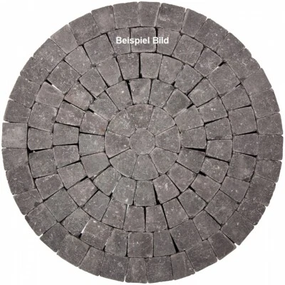 Betonpflaster Bela gekollert anthrazit-braun-nuanciert Kreis D=230 cm - Bild 1 von 3