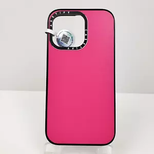 Coque téléphone simple rose fluo CASETiFY pour iPhone 14 Pro - sans Magsafe - Photo 1 sur 9