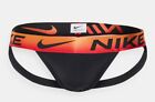 Nike men's Dri-FIT black gradient microfiber jockstrap - medium