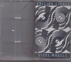 THE ROLLING STONES - STEEL WHEELS CASSETTE ALBUM 1989 (ROLLING STONES RECORDS) - Picture 1 of 6