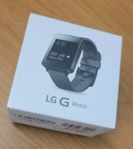 LG G Watch (W100) Android Smartwatch w/Black Silicone Band - Working Condition