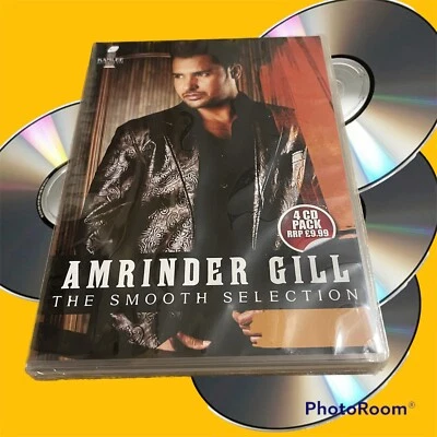 amrinder gill- the smooth selection- 4CDs pack- hindi Bollywood Punjabi music  Foto 1 de 4