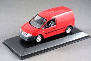 Minichamps 2003 VW Volkswagen Caddy Cargo Van 1/43 Red Dealer Edition