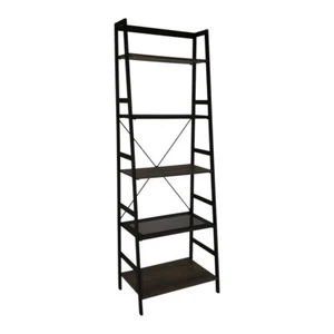 5-Tier Ladder Shelf Bookcase(Black) - Picture 1 of 3