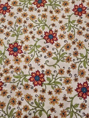 Новый, немытый квилтинг сокровища многоцветные цветы 4 ярда в наличии  - Изображение 1 из 4