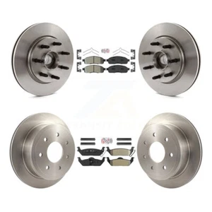Front Rear Semi-Metallic Pad Brake Rotors Kit For Ford F-150 Lincoln Mark LT RWD - Picture 1 of 8