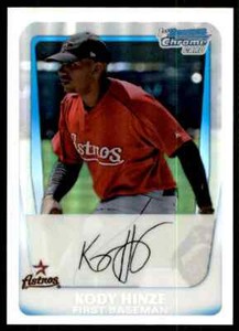 2011 Bowman Chrome Refractor Kody Hinze 161/799 Houston Astros