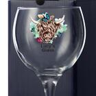 Personalised Highland Cow Butterfly Cocktail Gin Glass Gift For Her ALL-1