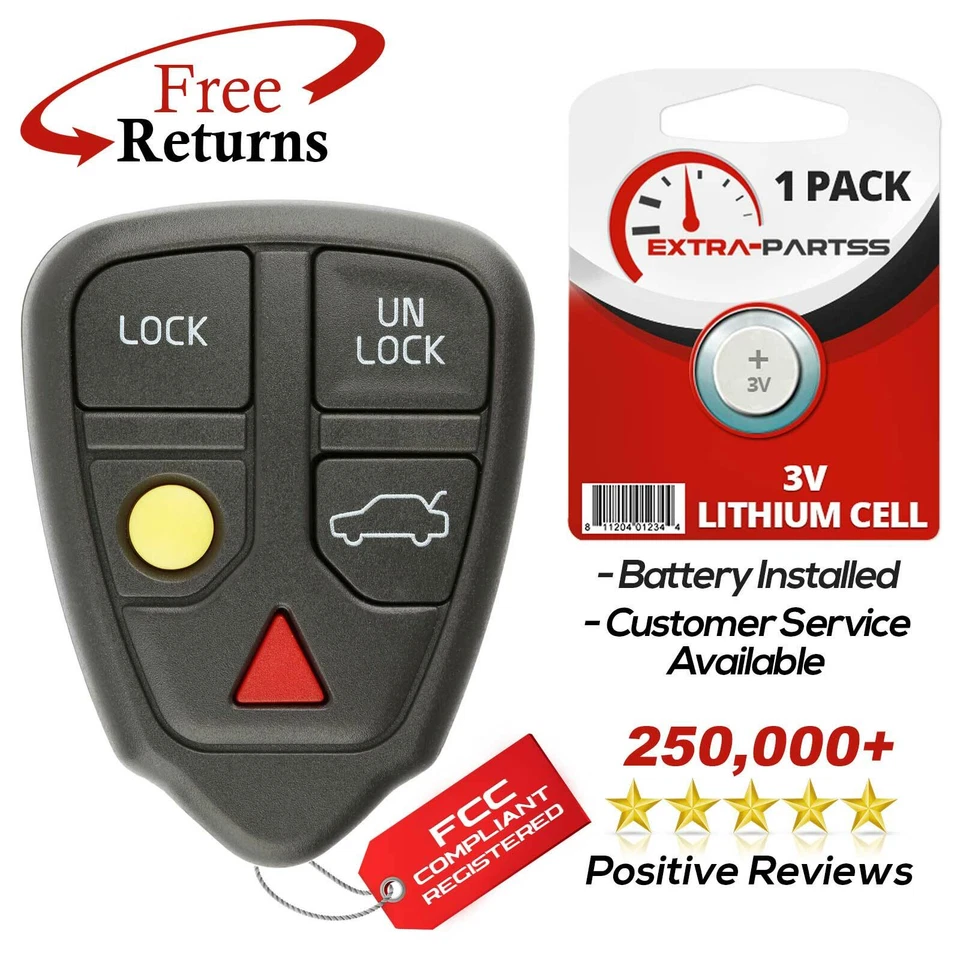 Remote Key Fob for 1999 2000 2001 2002 2003 Volvo S80 Foto 1 de 1