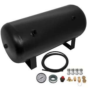 Air Tank Kit With Air Gauge Switch Train Air Horn Suspension 5 Gallon 8 Ports - Imagen 1 de 12