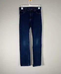 Wrangler Straight Denim Jeans Boy's Youth 14 Slim Fit Blue Casual Cotton Blend - Picture 1 of 16
