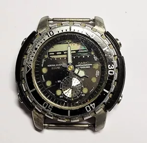CASIO AD-772 CHRONOGRAPH 1/1000 SEC 200M DIVERS WATCH FOR PARTS REPAIR JAPAN - Picture 1 of 4