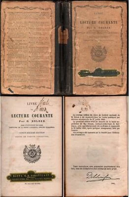 G.Beleze Livre De Lecture Courante  Paravia Paris 1895 - Immagine 1 di 4