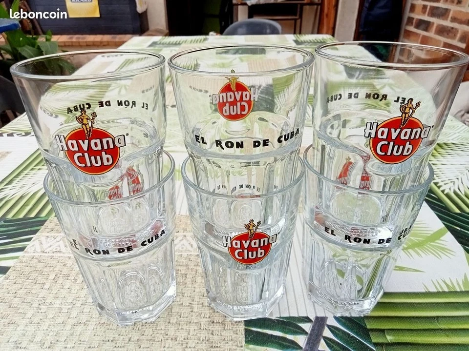 Rhum 6 verres  34 cl Havana Club Mojito no RICARD BIEN LIRE L'ANNONCE - Photo 1/1