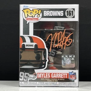 ¡Funko Pop certificado de autenticidad firmado por Myles Garrett! Holograma firmado con certificado de autenticidad de los Cleveland Browns #161 - Imagen 1 de 7
