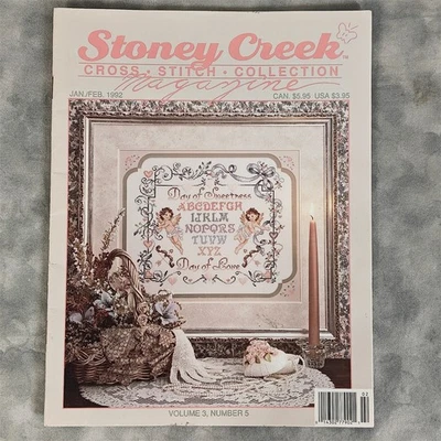 Stoney Creek Cross Stitch Collection Vol 3 No 5 Jan/Feb 1992 Mag Cherub Used - Image 1 of 4