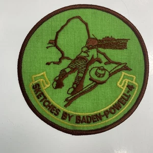 RETRO BOY SCOUTS CACHORROS BADEN POWELL VENTURER INSIGNIA PARCHE BASURA Bocetos 4 D - Imagen 1 de 3
