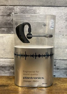 Plantronics Voyager PRO+ Black Ear-Hook Bluetooth Headset Wireless 84100-01 New - Picture 1 of 10