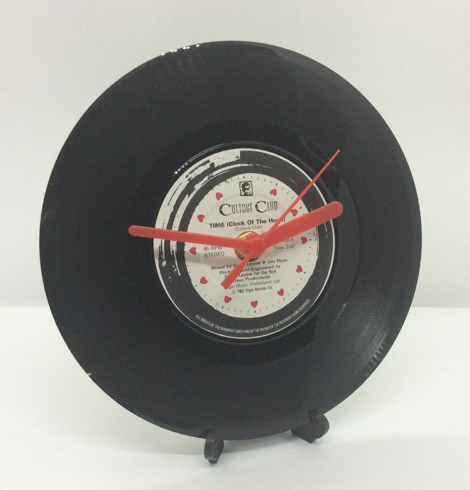 BOY GEORGE CULTURE CLUB TIME (CLOCK OF THE HEART) UK 7" Vinyl Record Clock 80s - Image 1 of 1