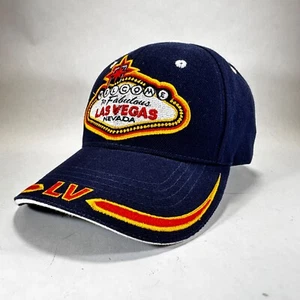 Welcome To Fabulous Baseballkappe Las Vegas Nevada bestickt marineblau verstellbar neu mit Etikett - Bild 1 von 13