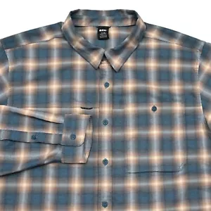 REI Co-Op Shirt Mens XL Plaid Sahara Thermal UPF 50+ L/S Camping Hiking Outdoor - Picture 1 of 10