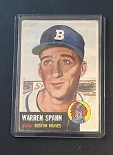 1953 Topps WARREN SPAHN Baseball Card #147 Boston Braves | PR | HOF & Legend ⚾️