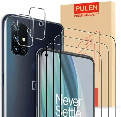 5-Pack for OnePlus Nord N10 5G Screen Protector & 2 Packs Camera Lens Protector - Image 1 of 4