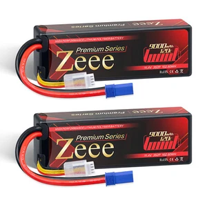 2x Zeee 11.4V 3S Lipo Akku Batterie 9000mAh 120C EC5 Hardcase für RC Auto Heli - Bild 1 von 7