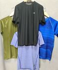 4) 3 Under Armour, 1 Nike Mens Heat Gear Shirt Size Small Multi Color        B13