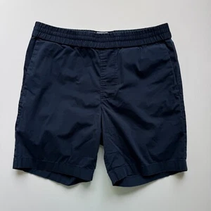 EVERLANE 7" Pull On Shorts Mens Small Blue Elastic Waist Stretch Cotton Blend - Picture 1 of 14