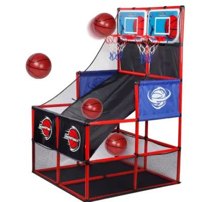 Basketball Arcade Game Set Indoor/Outdoor w/ LED Scoring Single or Double Player - Image 1 of 4