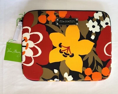 Vera Bradley Bittersweet Neoprene Tablet eReader Sleeve 10x8 Padded Zipper N07 - Image 1 of 4