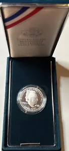 1990 U.S. Eisenhower Centennial Proof Silver Dollar W/ Box & COA - Picture 1 of 5