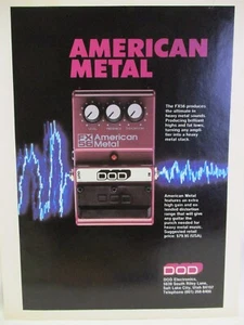 DOD FX56 American Metal Distortion Guitat Pedal 1985 Vintage Print Ad Music Room - Picture 1 of 1