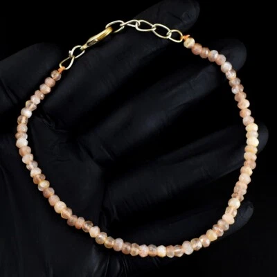 Pulsera con cuentas de 349,00 quilates gris facetado patrón excelente VK 48 E678 Foto 1 de 3