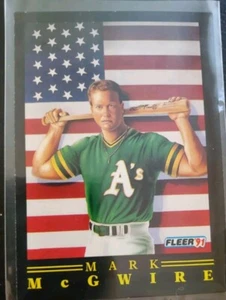 1991 Fleer ProVisions Mark McGwire #4 of 12 - Picture 1 of 2