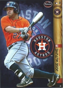 JOSE ALTUVE FATHEAD TRADEABLES HOUSTON ASTROS LOGO REMOVEABLE STICKER 2014 #25 - Picture 1 of 3