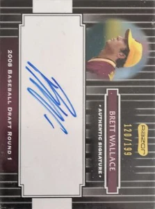 2008 Razor Signature Series Autograph#AU-BW Brett Wallace - Picture 1 of 1