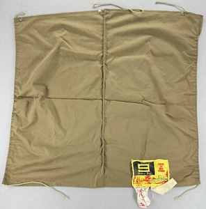 Vintage Army Cloud 9 Sleeping Bag Cover Green Military Polycron Fabric Case READ - Picture 1 of 15