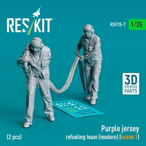 Purple Jersey Refueling Team (modern) Scale Figurines Kit 1:35 ResKit RSF35-0007 - Picture 1 of 3