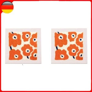 Punch Needle Embroidery Kit Exquisite DIY Felt Painting Kit for Adults (Orange) - Bild 1 von 6