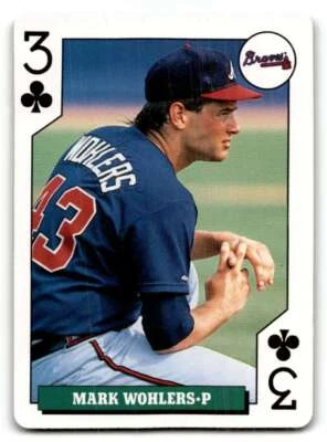 1992 Bicycle Rookies #3 Mark Wohlers    Atlanta Braves Baseball Cards N ID:62087 - Image 1 of 2
